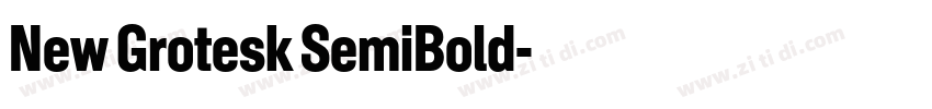 New Grotesk SemiBold字体转换